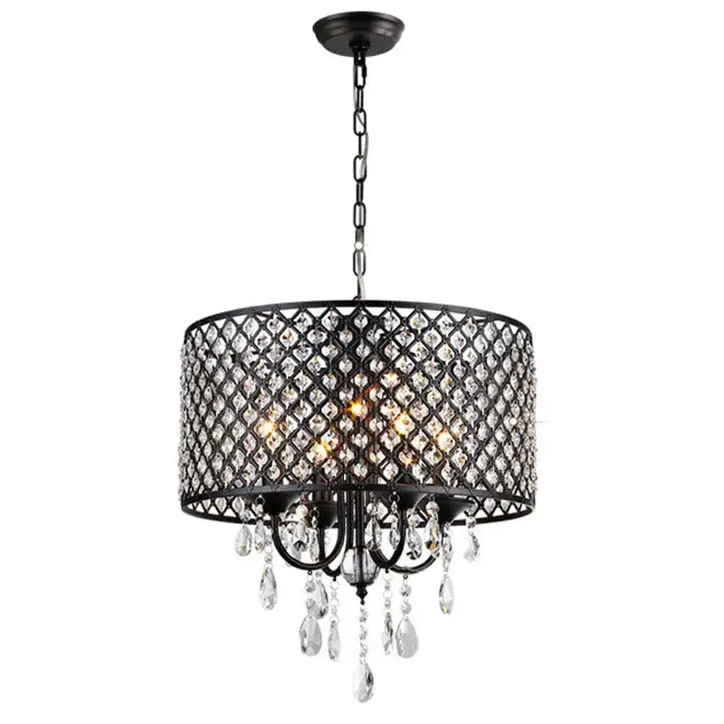 Elegant crystal chandelier pendant light for dining room