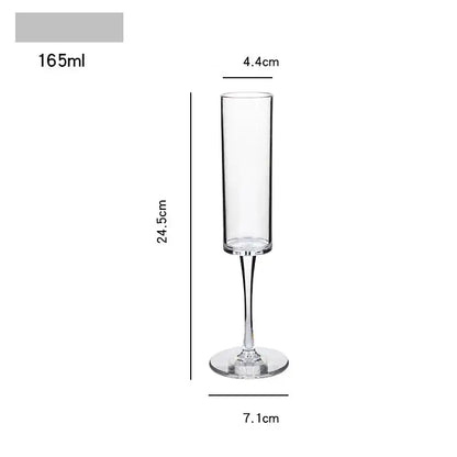 Elegant dried flower bubble champagne glasses dining room set of 2