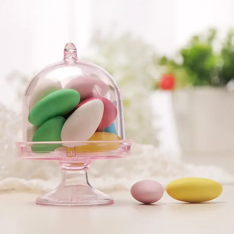 Elegant glass dome candy box tray dining room party favors
