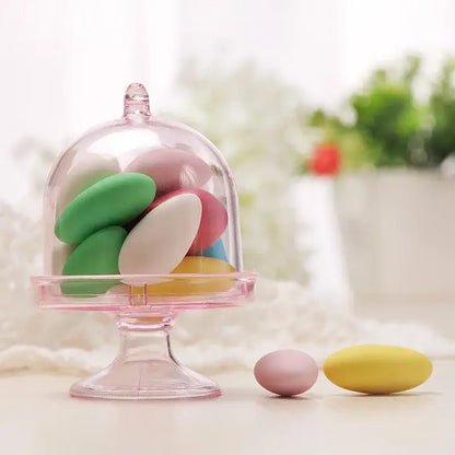 Elegant glass dome candy box tray dining room party favors