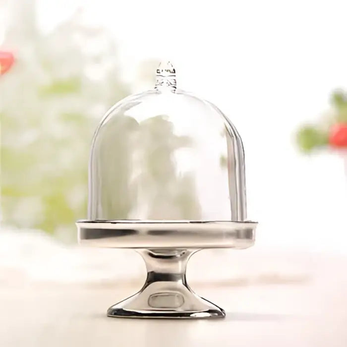 Elegant glass dome candy box tray dining room party favors