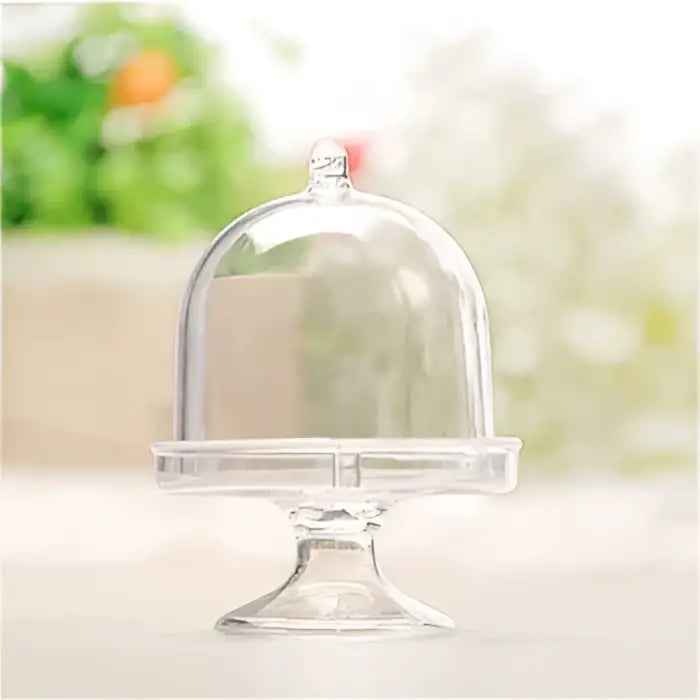 Elegant glass dome candy box tray dining room party favors