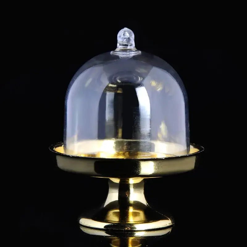 Elegant glass dome candy box tray dining room party favors