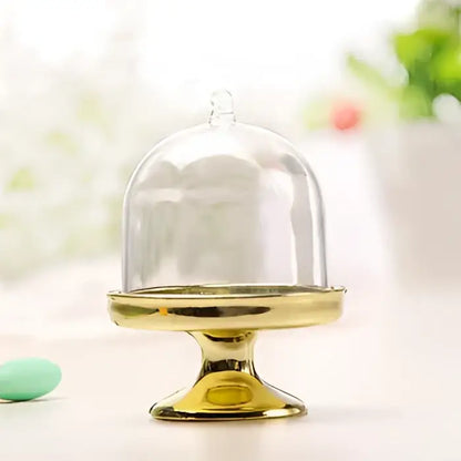 Elegant glass dome candy box tray dining room party favors