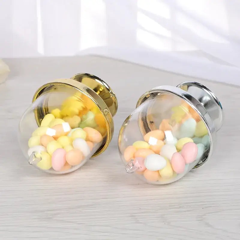Elegant glass dome candy box tray dining room party favors