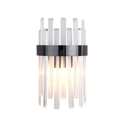 Elegant gold and crystal led wall lamps for living room decor
