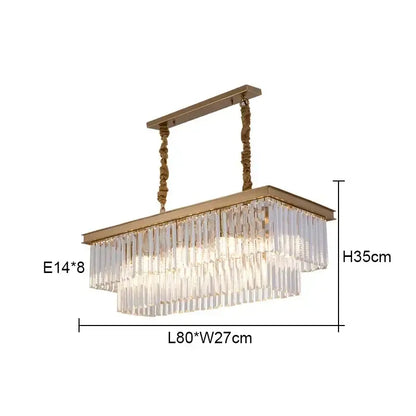 Elegant gold & black crystal round ceiling chandelier dining room