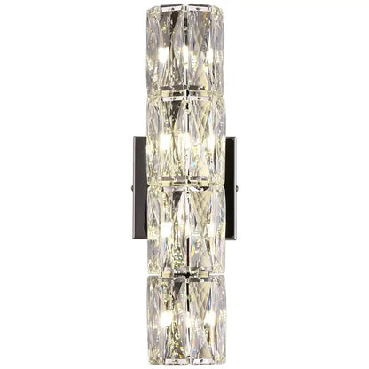 Elegant gold crystal wall lamp living room sconce