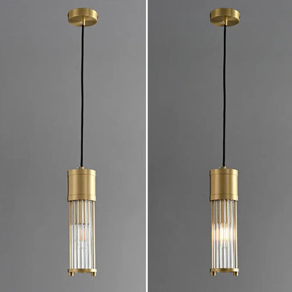 Elegant gold glass shade pendant lights kitchen & dining room
