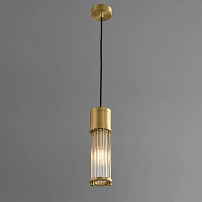 Elegant gold glass shade pendant lights kitchen & dining room