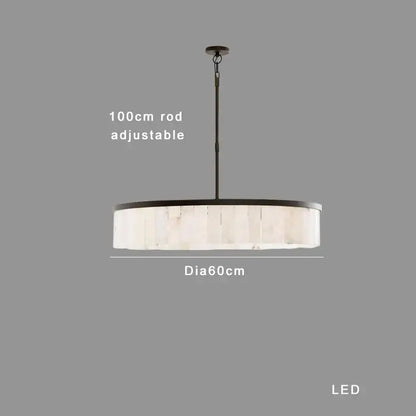 Elegant gold marble tiered pendant light for dining room
