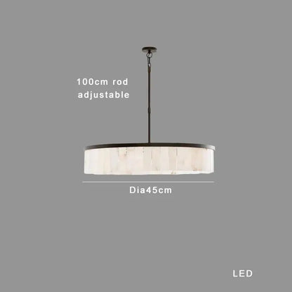 Elegant gold marble tiered pendant light for dining room