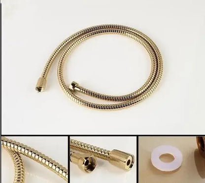 Elegant gold & silver handheld bidet sprayer set – bathroom kit