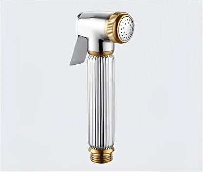 Elegant gold & silver handheld bidet sprayer set – bathroom kit