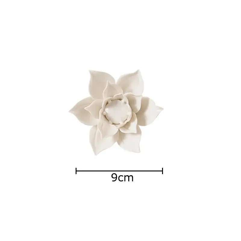 Elegant gold & silver porcelain peony wall ornaments living room decor