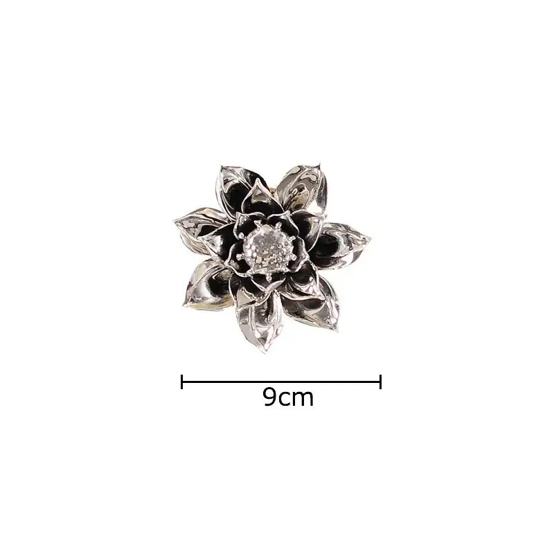 Elegant gold & silver porcelain peony wall ornaments living room decor