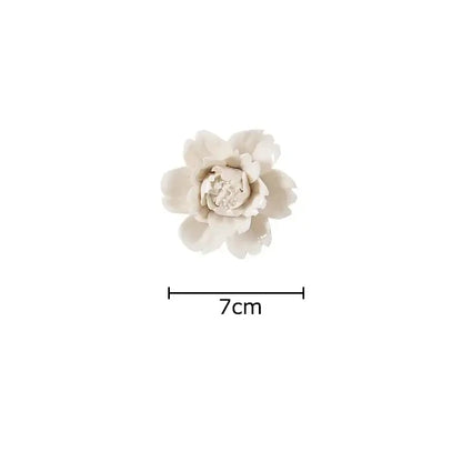 Elegant gold & silver porcelain peony wall ornaments living room decor