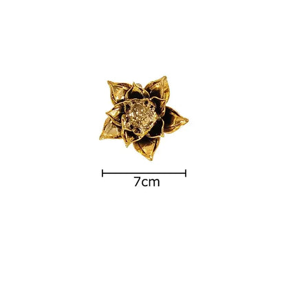 Elegant gold & silver porcelain peony wall ornaments living room decor