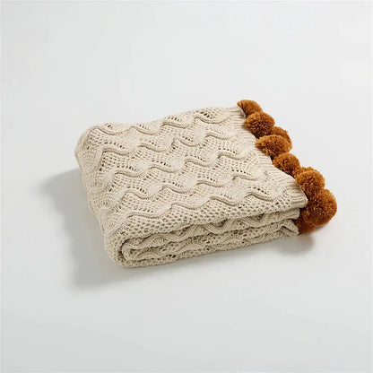 Elegant gray chenille throw blanket light gray & beige bedroom decor
