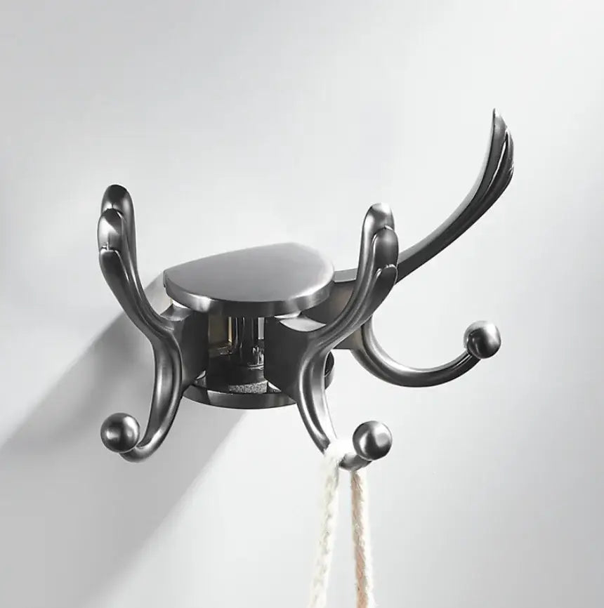Elegant green gold zinc alloy single hook bathroom wall mount