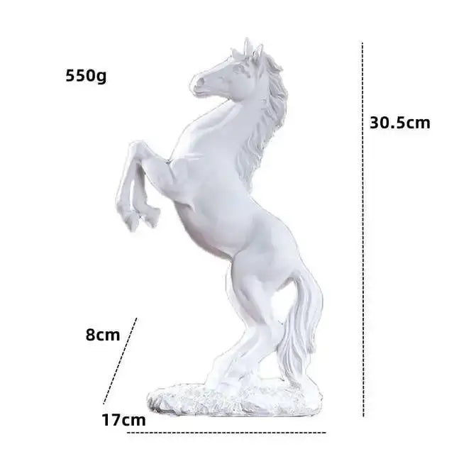 Elegant horse resin sculpture living room tabletop decor