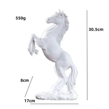 Elegant horse resin sculpture living room tabletop decor