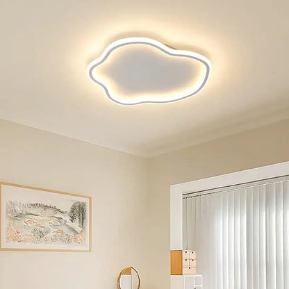 Elegant master bedroom chandelier modern white cloud led light