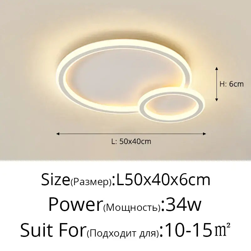 Elegant master bedroom chandelier modern white cloud led light