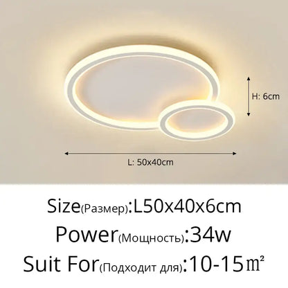 Elegant master bedroom chandelier modern white cloud led light
