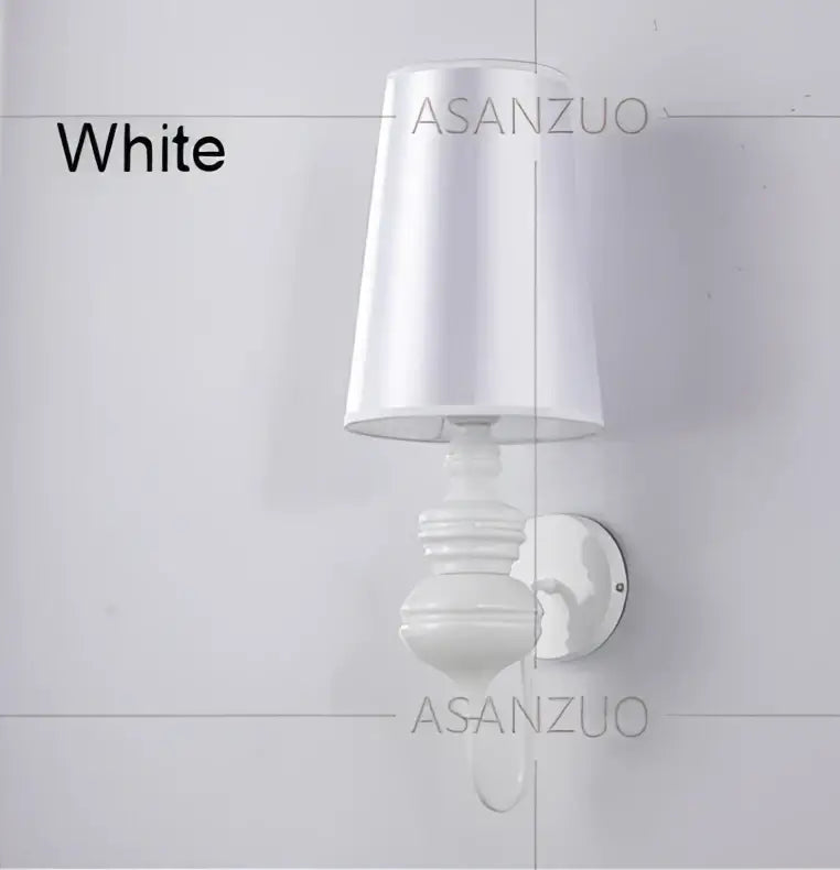 Elegant metallic guards wall lamps set for bedroom