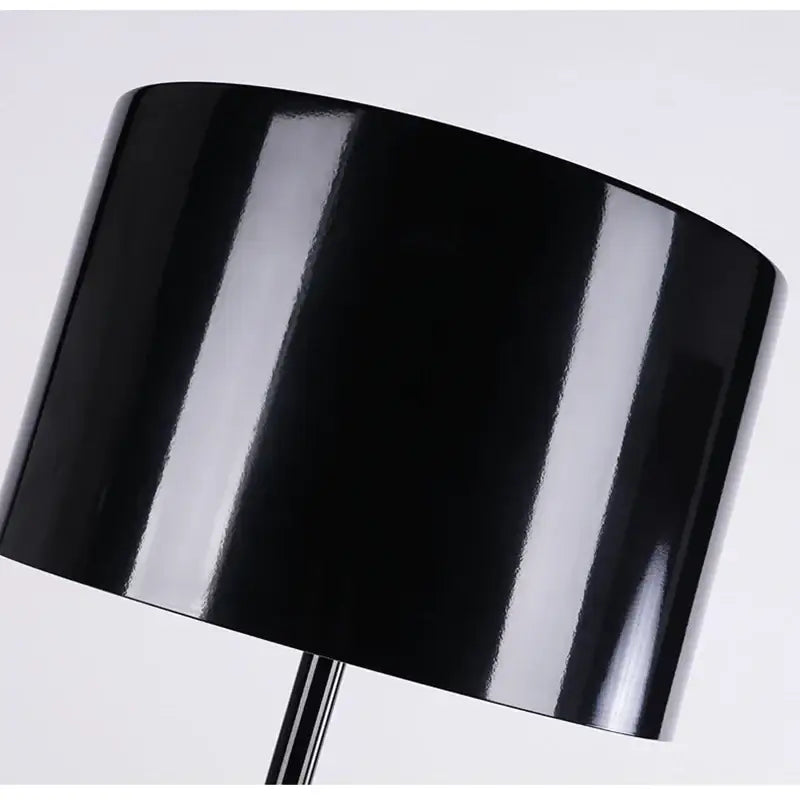 Elegant mushroom black floor lamp living room warm glow interior