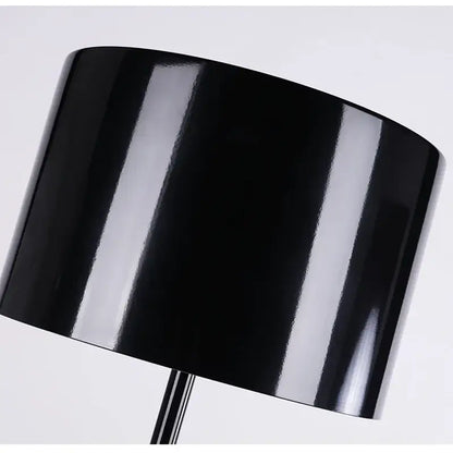 Elegant mushroom black floor lamp living room warm glow interior