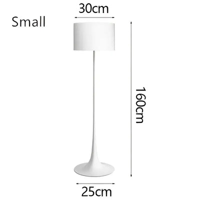 Elegant mushroom black floor lamp living room warm glow interior
