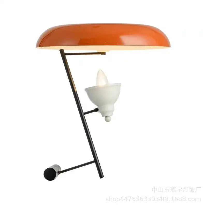 Elegant nordic desk lamp orange & black bedroom light