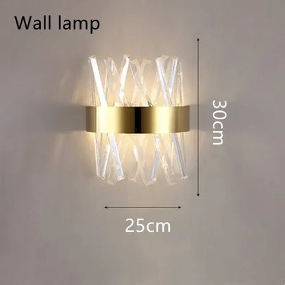 Elegant oval brushed gold rings crystal chandelier dining room light
