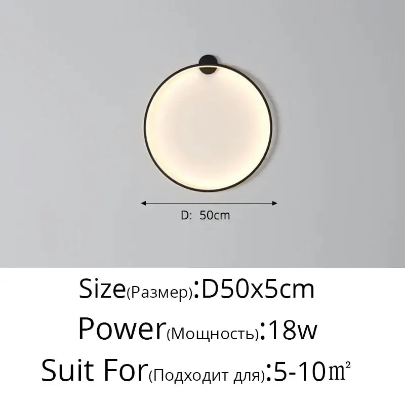 Elegant round gold wall sconces for bedroom indoor lighting