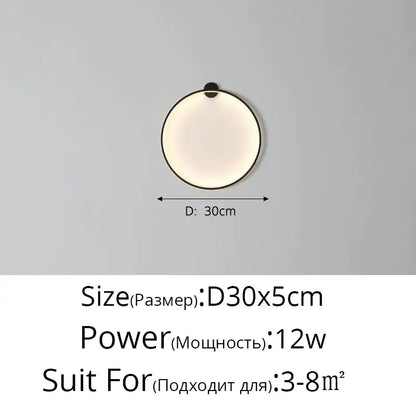 Elegant round gold wall sconces for bedroom indoor lighting