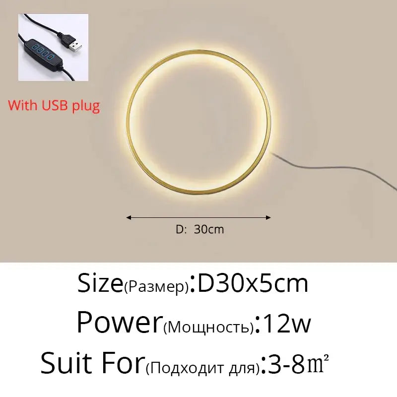 Elegant round gold wall sconces for bedroom indoor lighting