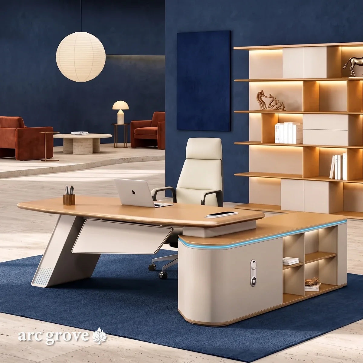 Ellis · Modern Executive L-Shaped Desk