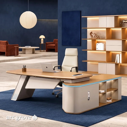 Ellis · Modern Executive L-Shaped Desk
