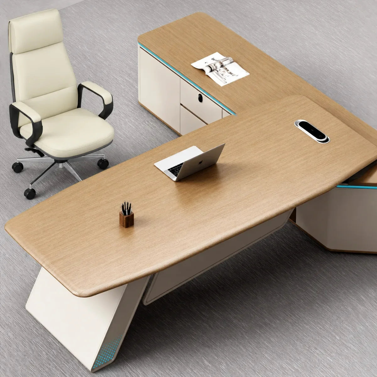 Ellis · Modern Executive L-Shaped Desk