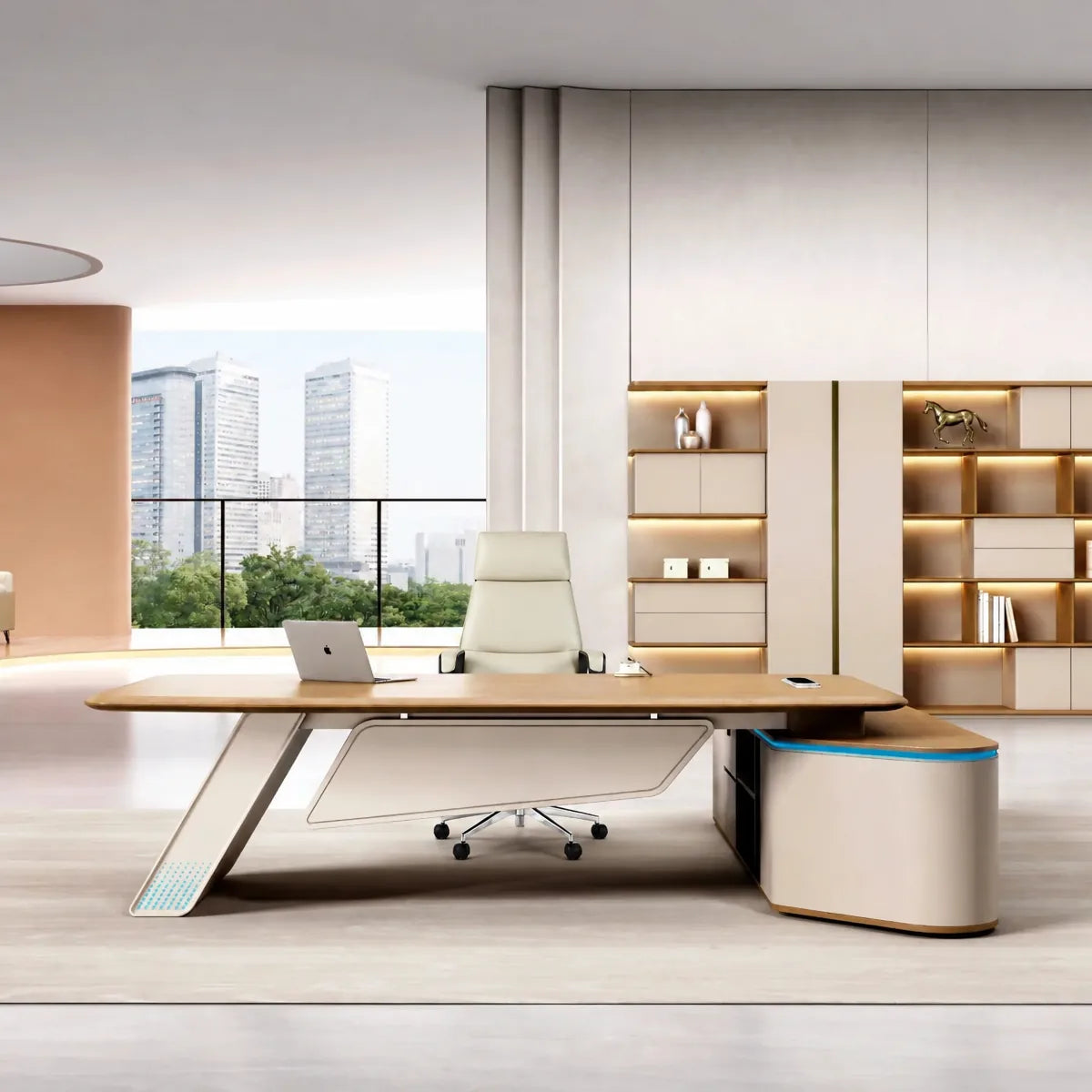 Ellis · Modern Executive L-Shaped Desk