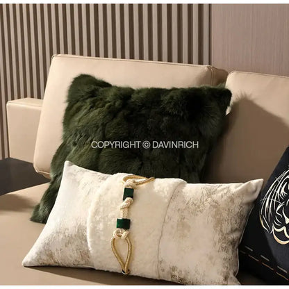 Embossed floral cushion cover champagne gold living room decor