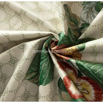 Embroidered dream floral birds dark green velvet cushion covers living room