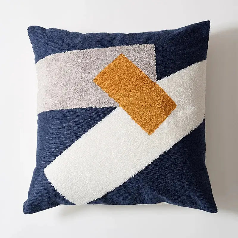 Embroidered floral dot pillow cover for living room home decor