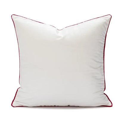 Embroidered red snowman cartoon christmas pillow covers living room