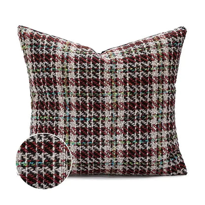 Embroidered red snowman cartoon christmas pillow covers living room
