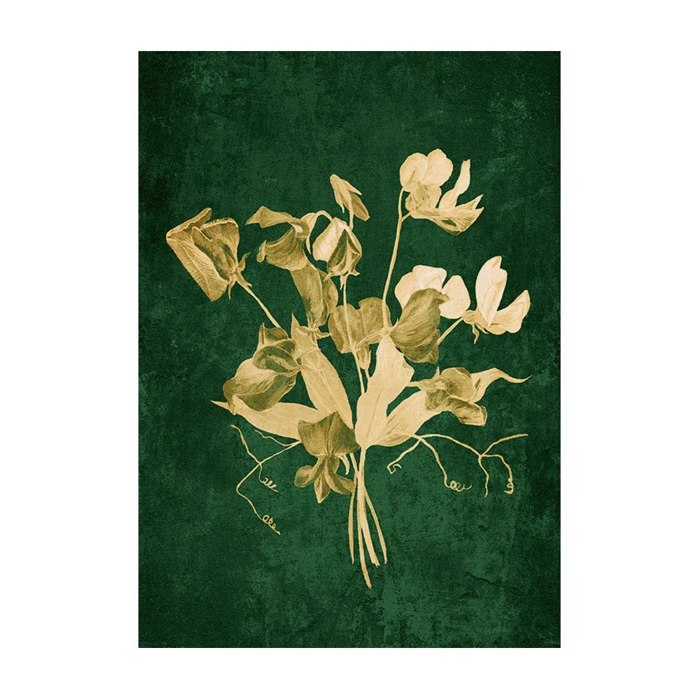 DecorBites™ Emerald Green Lily of the Valley Wall Art