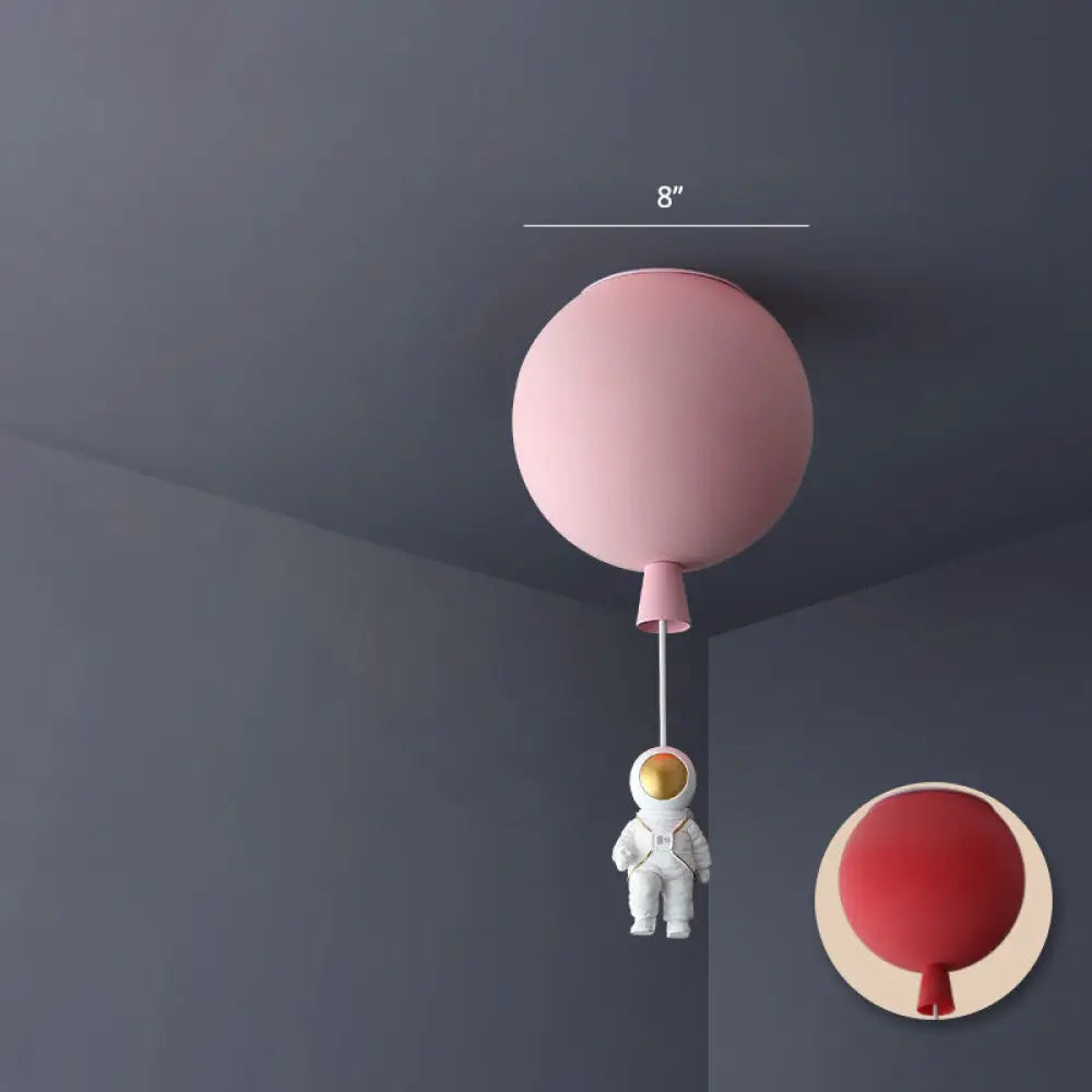 DecorBites™ Emerson - Balloon & Astronaut Ceiling Lamp - Kids Acrylic Pendant Light
