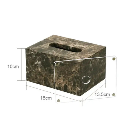 Emperador dark marble bathroom set with chrome accents